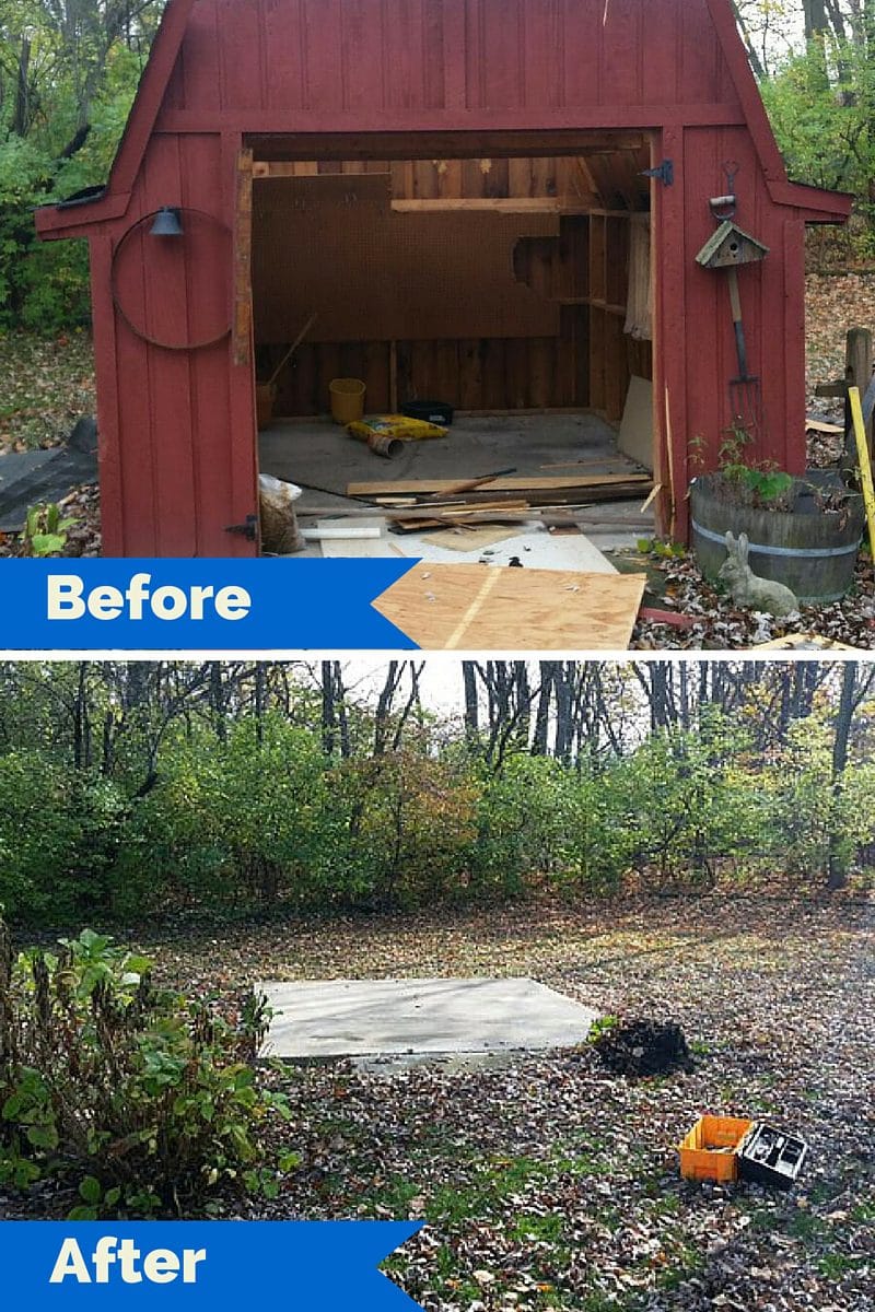 Shed Demolition and Removal in Indianapolis |Fire Dawgs